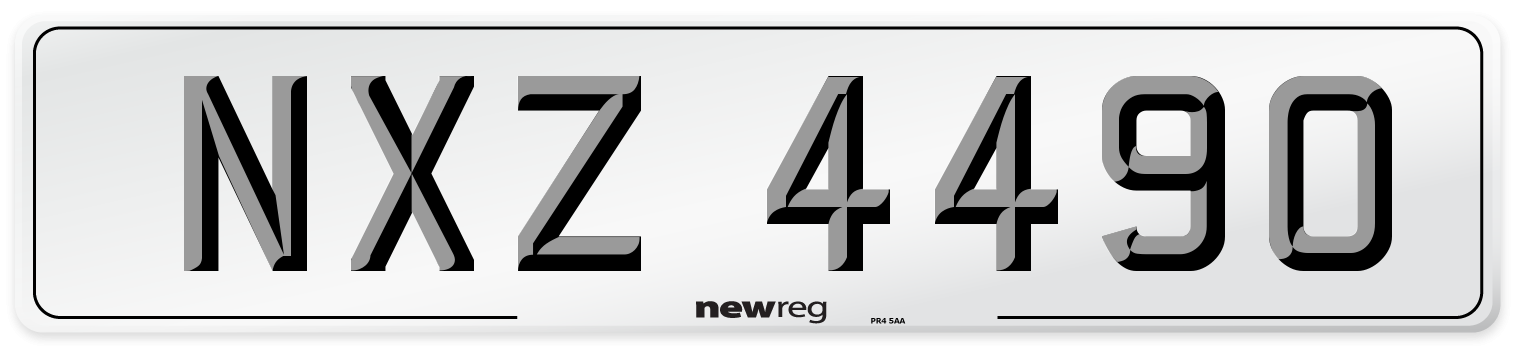 NXZ 4490 Front Number Plate