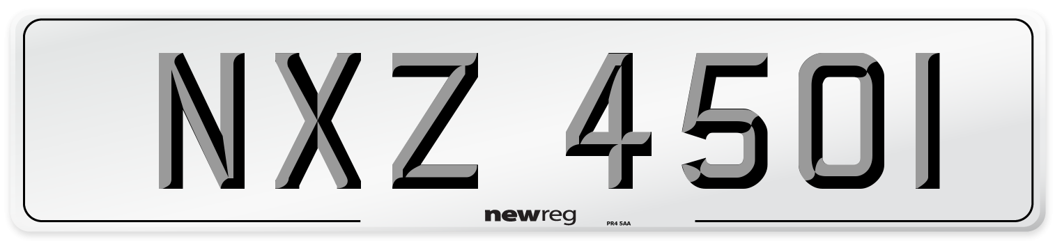 NXZ 4501 Front Number Plate