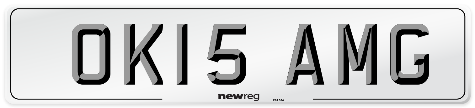 OK15 AMG Front Number Plate