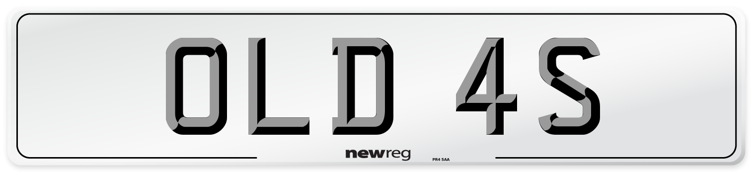 OLD 4S Front Number Plate