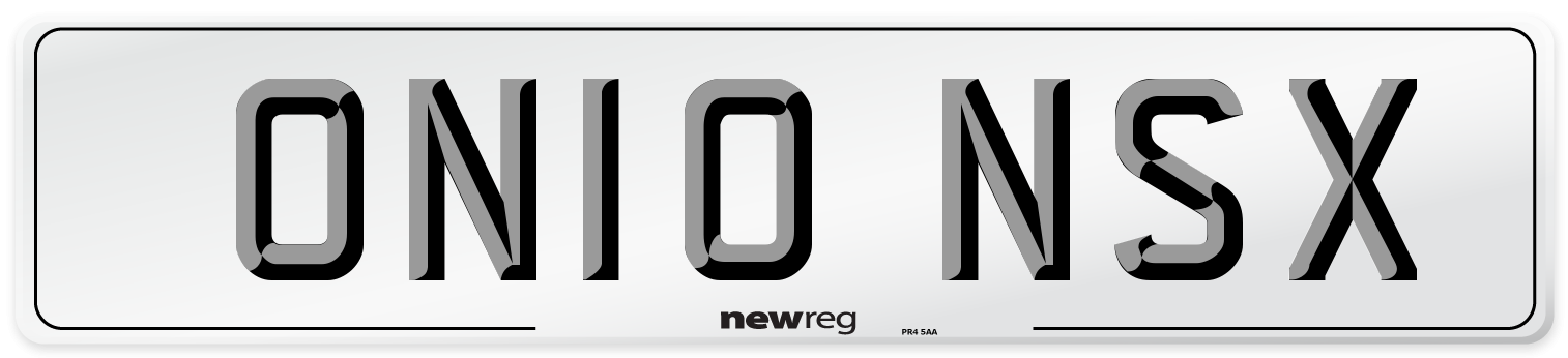 ON10 NSX Front Number Plate