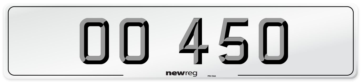 OO 450 Front Number Plate