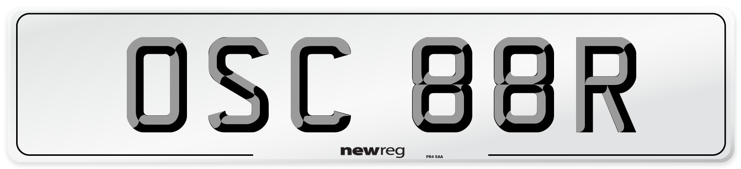 OSC 88R Front Number Plate