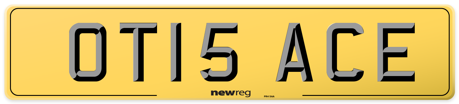OT15 ACE Rear Number Plate