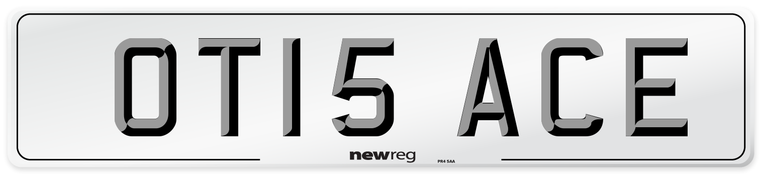 OT15 ACE Front Number Plate