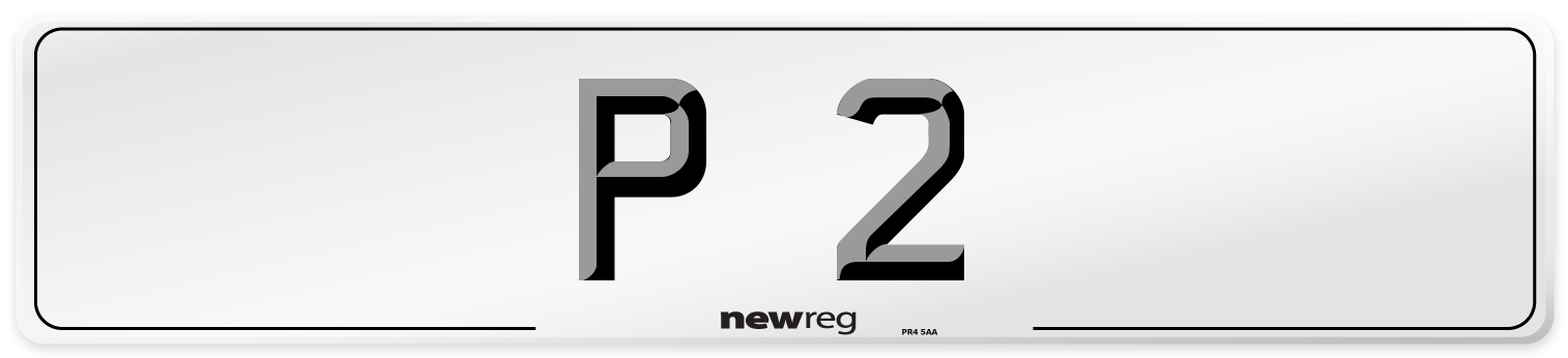 P 2 Front Number Plate