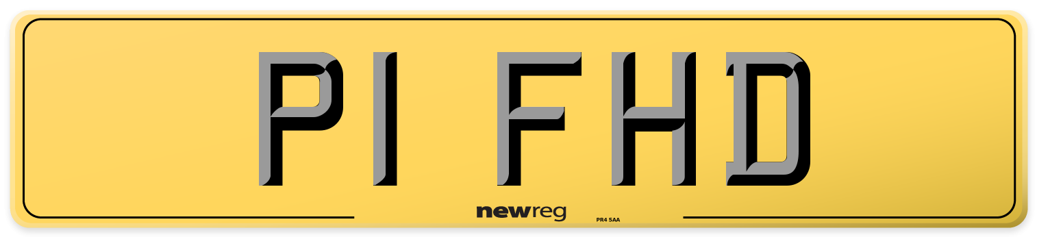 P1 FHD Rear Number Plate