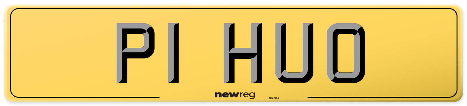 P1 HUO Rear Number Plate
