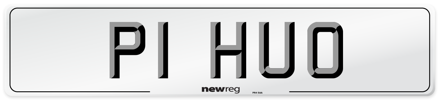 P1 HUO Front Number Plate