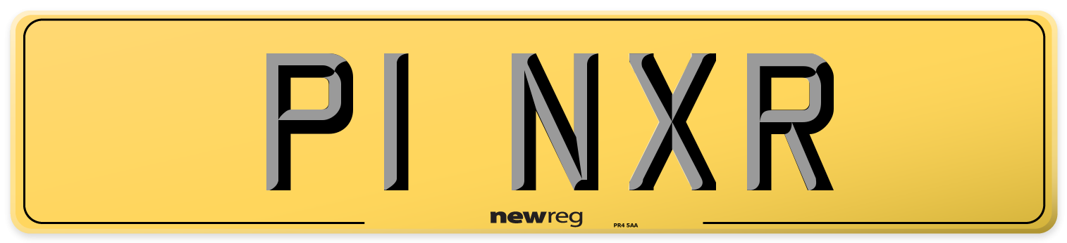 P1 NXR Rear Number Plate