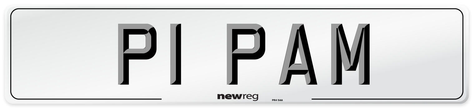 P1 PAM Front Number Plate