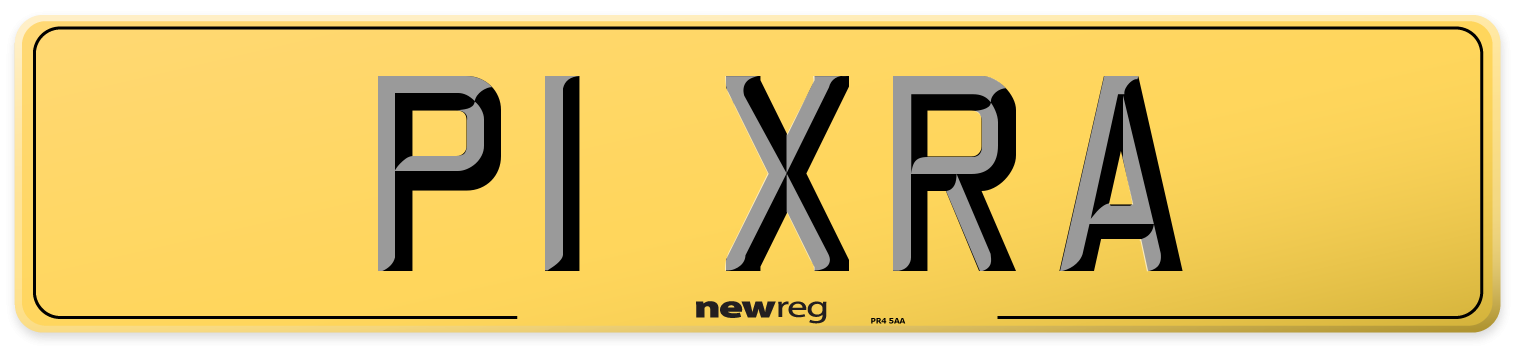 P1 XRA Rear Number Plate