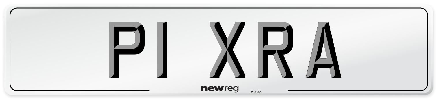 P1 XRA Front Number Plate