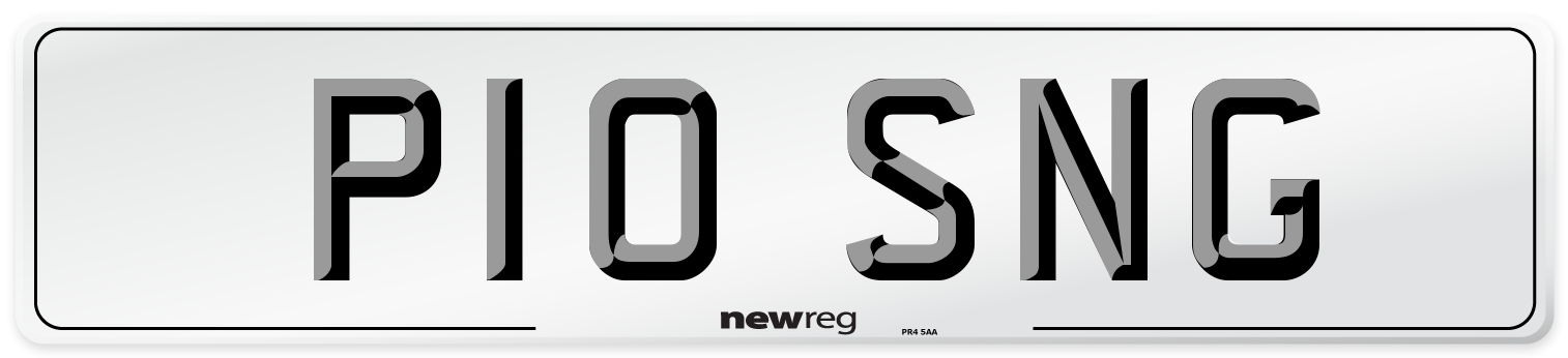 P10 SNG Front Number Plate