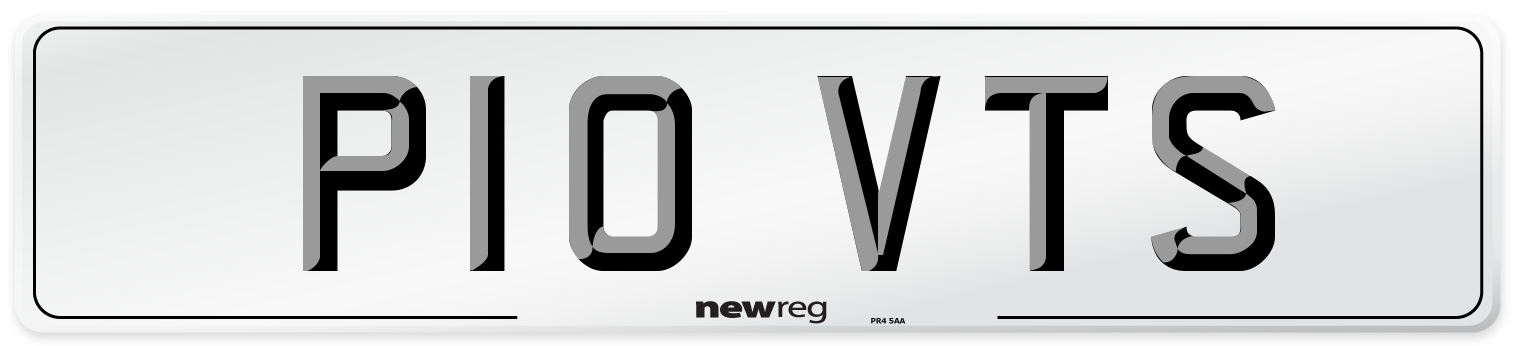 P10 VTS Front Number Plate