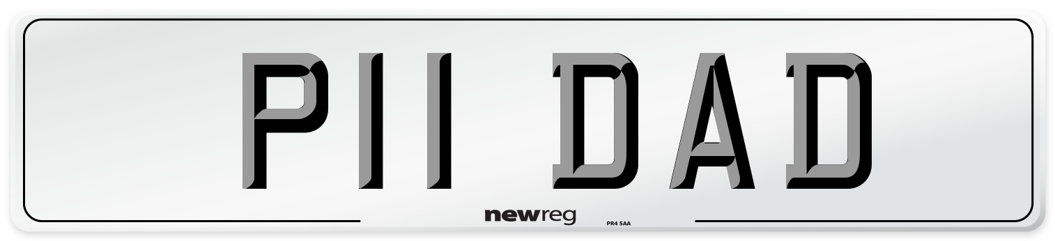 P11 DAD Front Number Plate