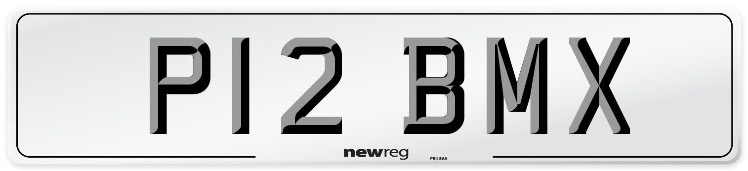 P12 BMX Front Number Plate