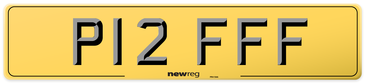 P12 FFF Rear Number Plate