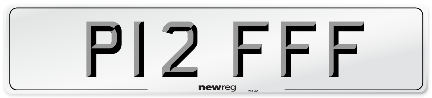 P12 FFF Front Number Plate