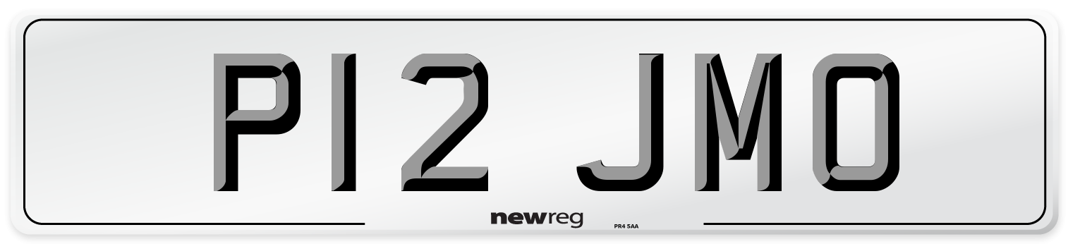 P12 JMO Front Number Plate