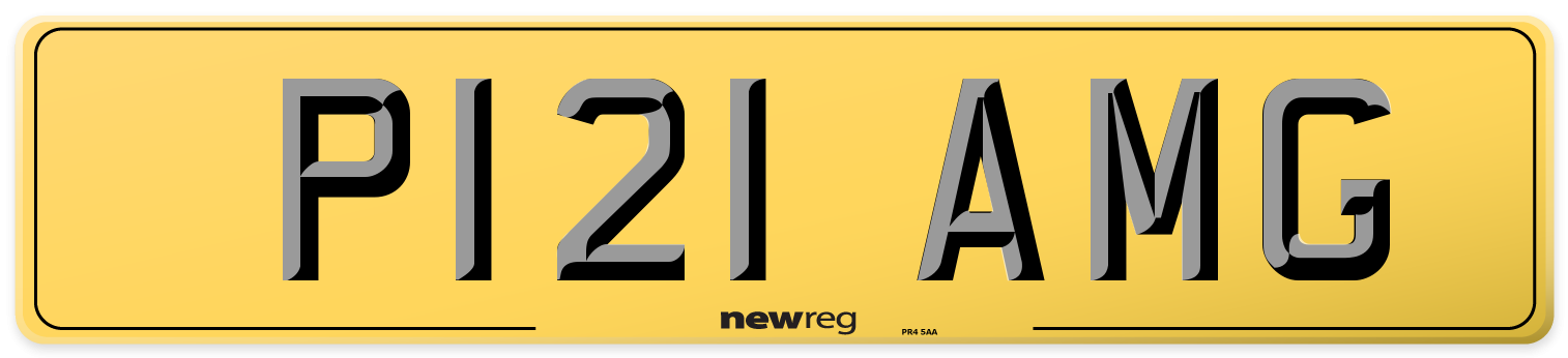 P121 AMG Rear Number Plate