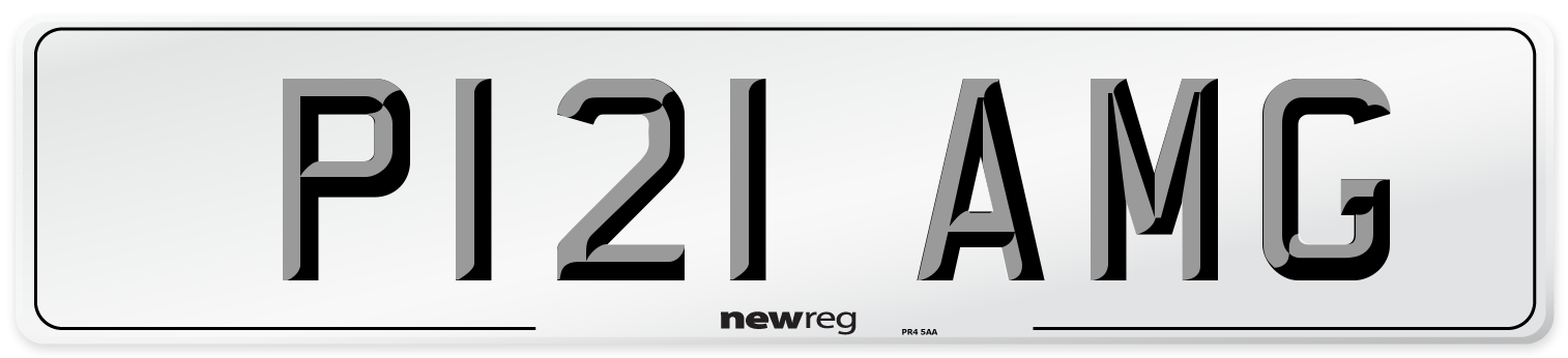 P121 AMG Front Number Plate