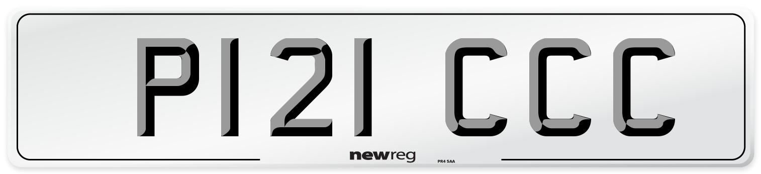 P121 CCC Front Number Plate