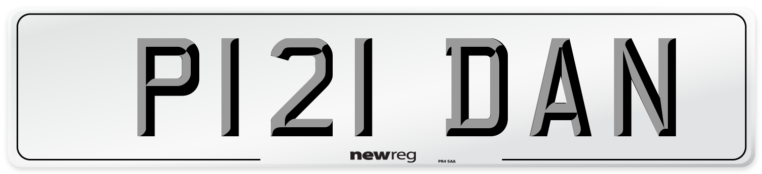 P121 DAN Front Number Plate