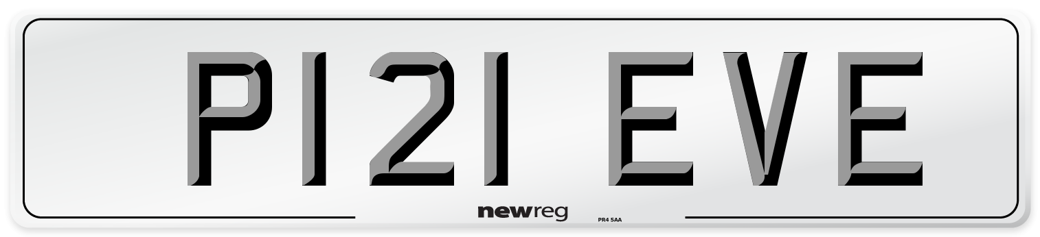 P121 EVE Front Number Plate
