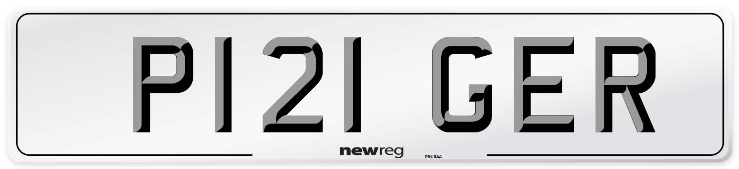 P121 GER Front Number Plate