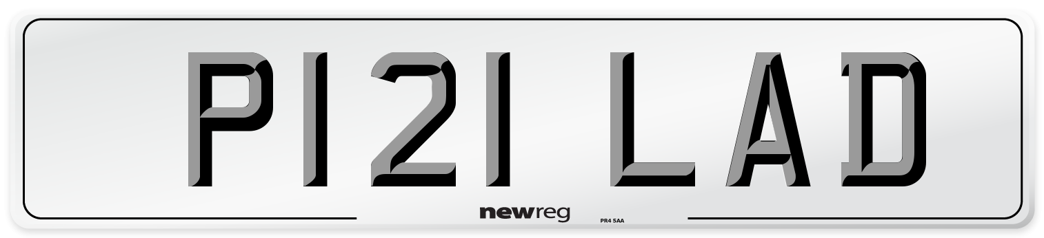 P121 LAD Front Number Plate