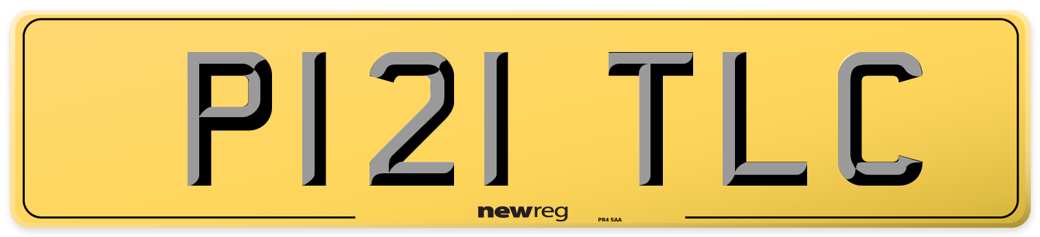 P121 TLC Rear Number Plate