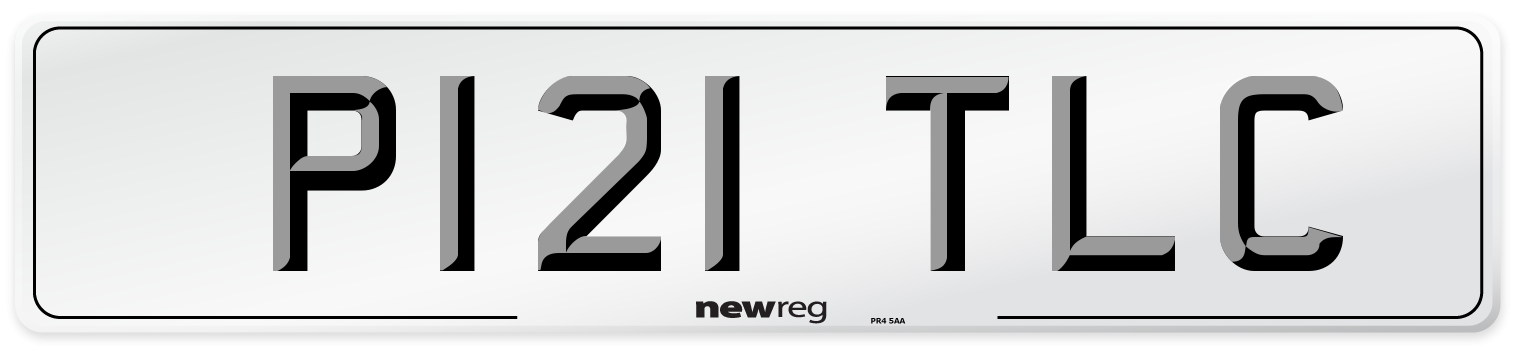 P121 TLC Front Number Plate