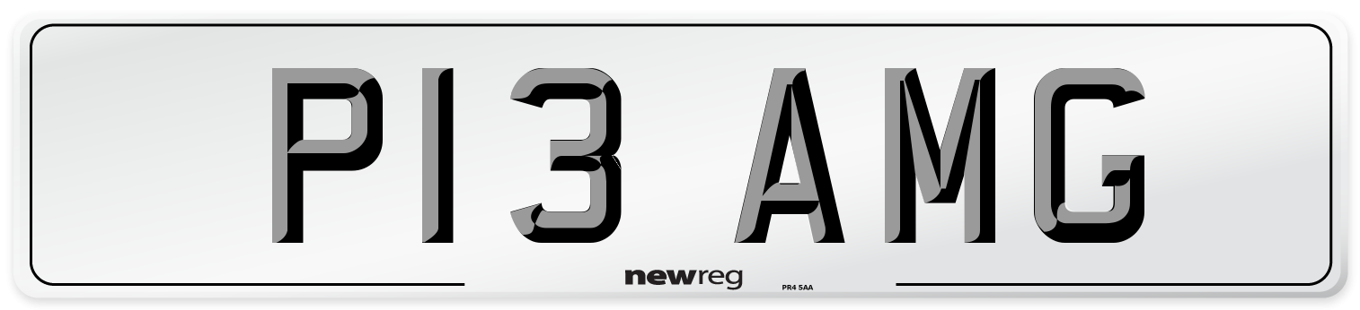P13 AMG Front Number Plate