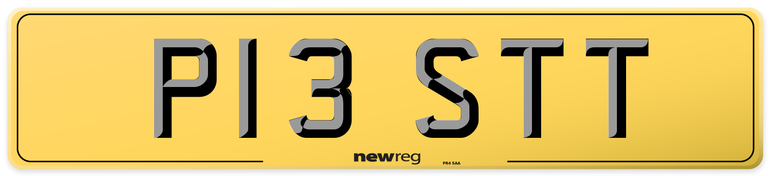 P13 STT Rear Number Plate