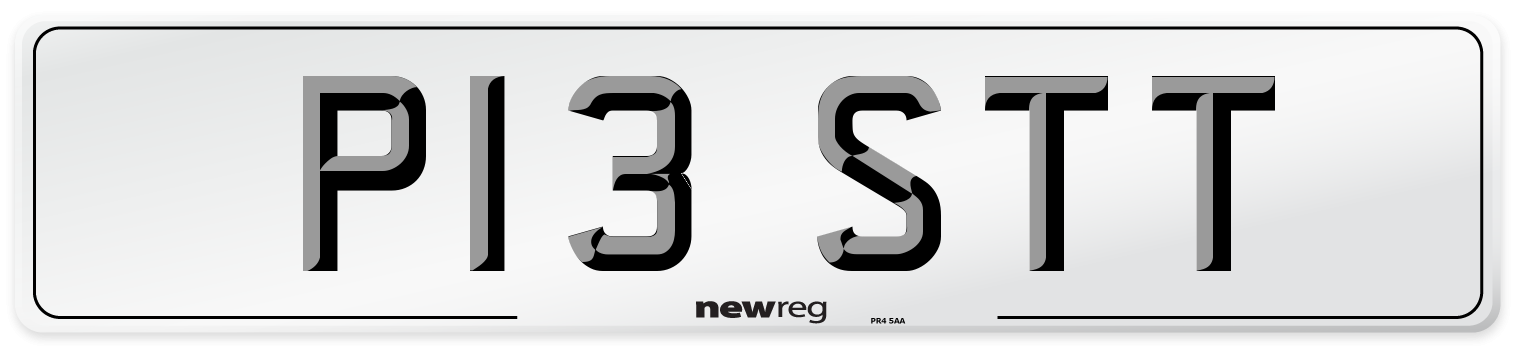 P13 STT Front Number Plate