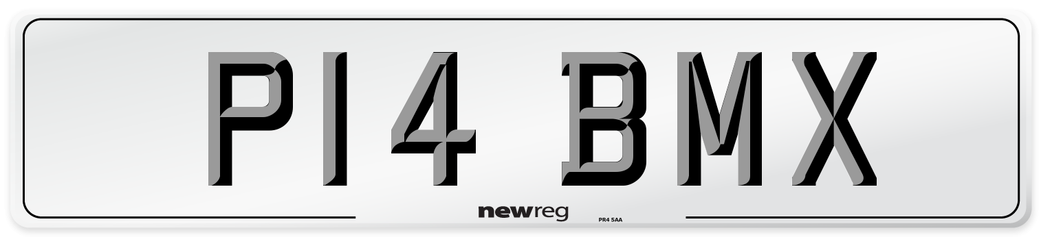 P14 BMX Front Number Plate