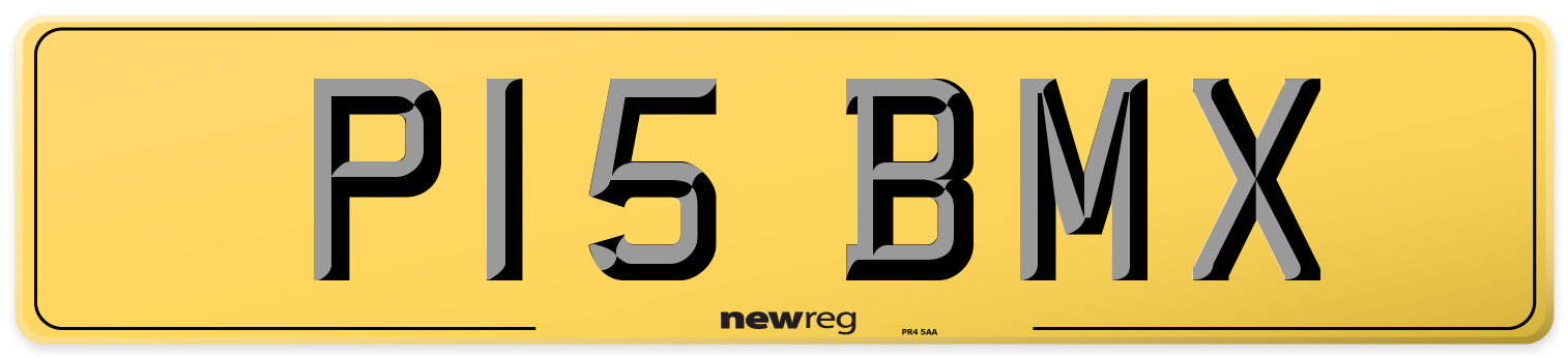 P15 BMX Rear Number Plate