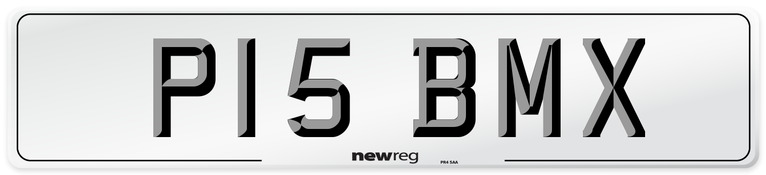 P15 BMX Front Number Plate
