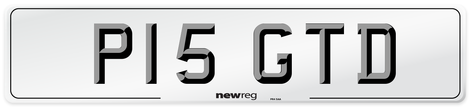 P15 GTD Front Number Plate