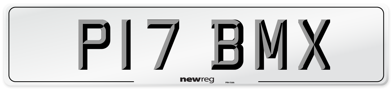 P17 BMX Front Number Plate