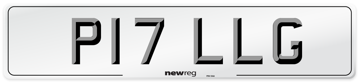 P17 LLG Front Number Plate