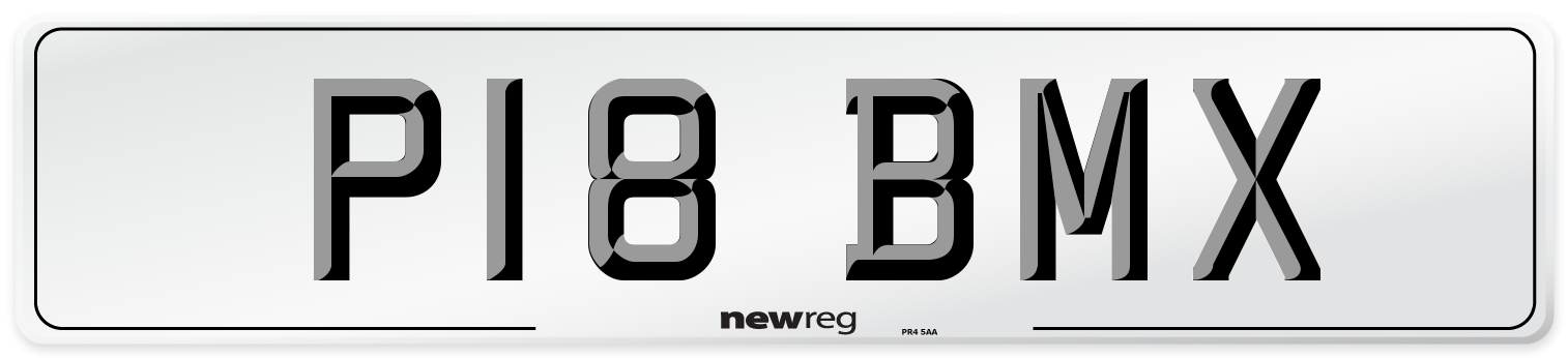 P18 BMX Front Number Plate