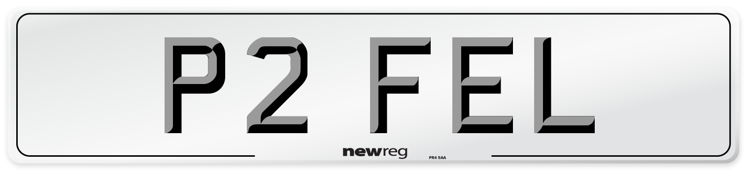 P2 FEL Front Number Plate