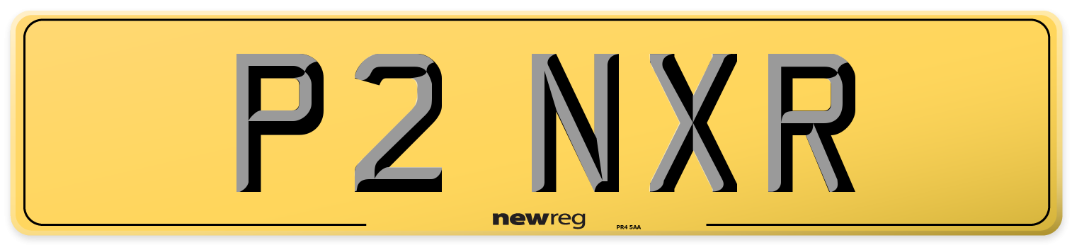 P2 NXR Rear Number Plate