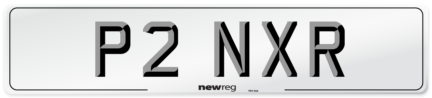 P2 NXR Front Number Plate