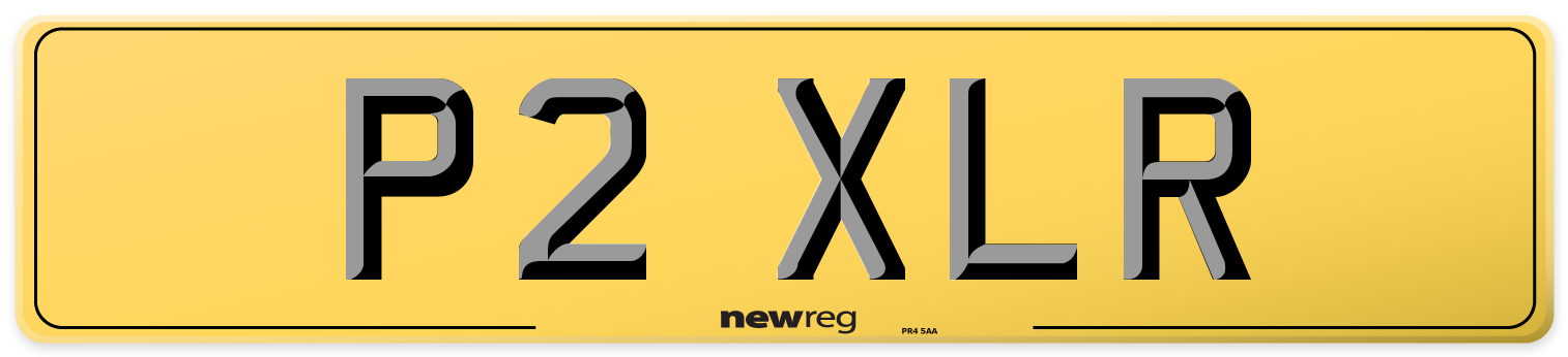 P2 XLR Rear Number Plate