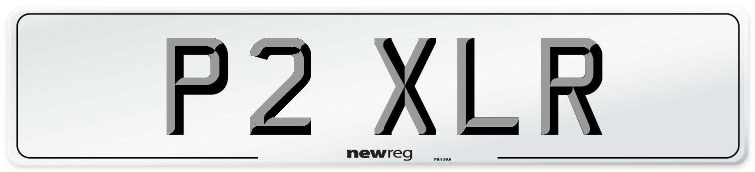 P2 XLR Front Number Plate