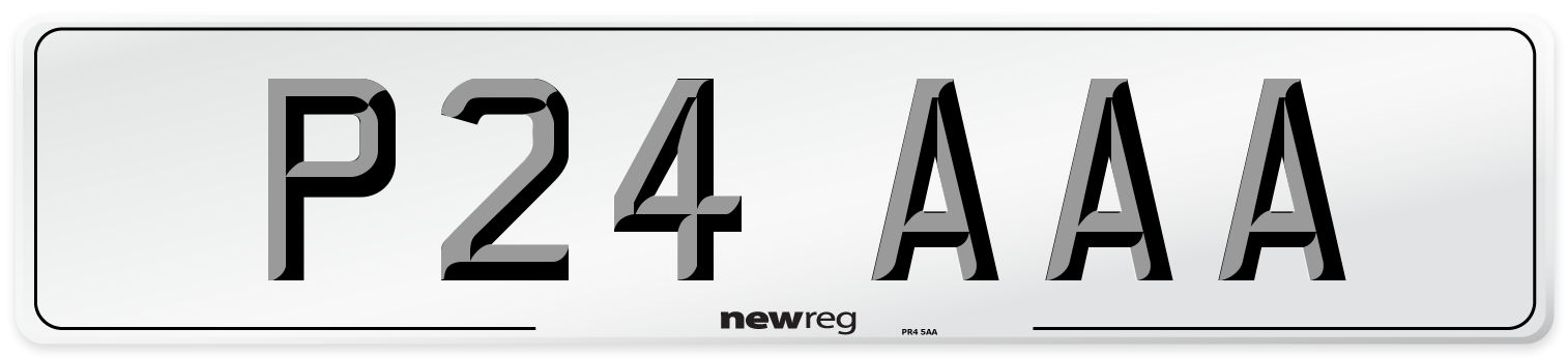 P24 AAA Front Number Plate