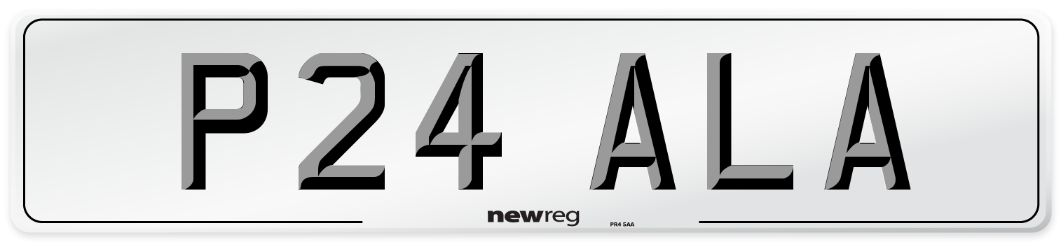 P24 ALA Front Number Plate